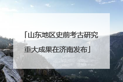 山东地区史前考古研究重大成果在济南发布