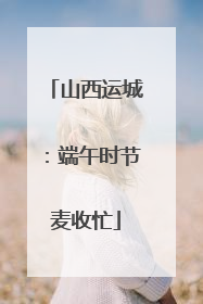 山西运城：端午时节麦收忙