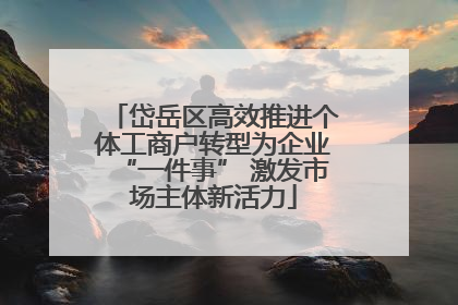 岱岳区高效推进个体工商户转型为企业“一件事” 激发市场主体新活力