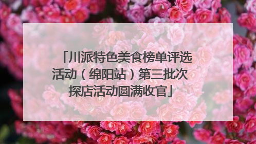 川派特色美食榜单评选活动（绵阳站）第三批次探店活动圆满收官