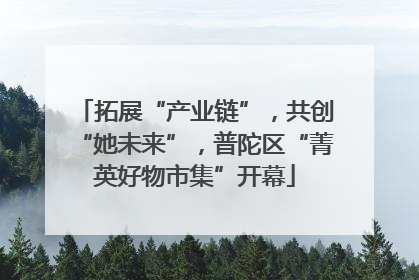 拓展“产业链”，共创“她未来”，普陀区“菁英好物市集”开幕