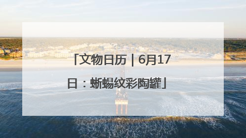 文物日历｜6月17日：蜥蜴纹彩陶罐