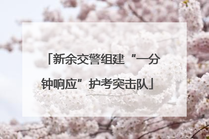 新余交警组建“一分钟响应”护考突击队