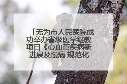 无为市人民医院成功举办省级医学继教项目《心血管疾病新进展及慢病 规范化诊疗》培训班