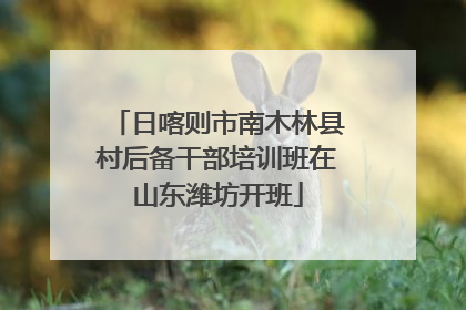 日喀则市南木林县村后备干部培训班在山东潍坊开班