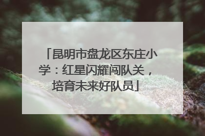 昆明市盘龙区东庄小学：红星闪耀闯队关，培育未来好队员
