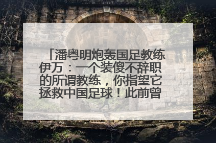 潘粤明炮轰国足教练伊万：一个装傻不辞职的所谓教练，你指望它拯救中国足球！此前曾多次发文评价国足