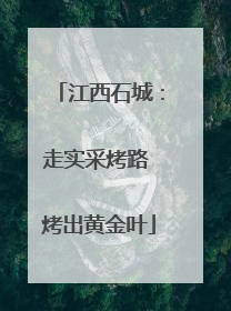 江西石城：走实采烤路 烤出黄金叶