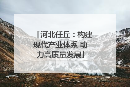 河北任丘：构建现代产业体系 助力高质量发展