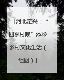 河北定兴：“四季村晚”添彩乡村文化生活（组图）
