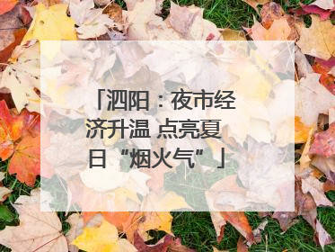 泗阳：夜市经济升温 点亮夏日“烟火气”