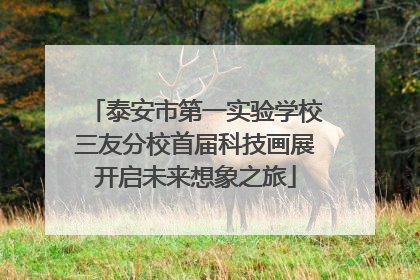 泰安市第一实验学校三友分校首届科技画展开启未来想象之旅