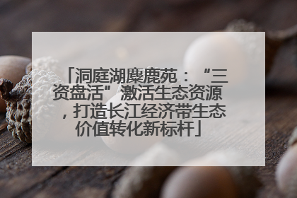 洞庭湖麋鹿苑：“三资盘活”激活生态资源，打造长江经济带生态价值转化新标杆