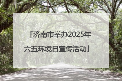 济南市举办2025年六五环境日宣传活动