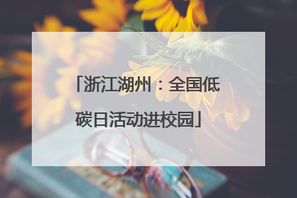 浙江湖州：全国低碳日活动进校园