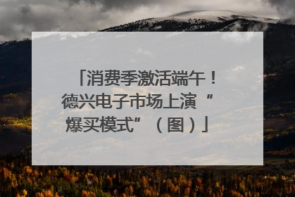 消费季激活端午！德兴电子市场上演“爆买模式”（图）