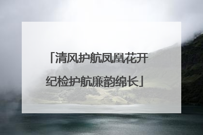 清风护航凤凰花开 纪检护航廉韵绵长