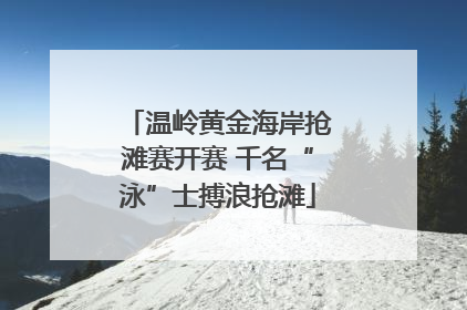温岭黄金海岸抢滩赛开赛 千名“泳”士搏浪抢滩