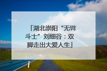 湖北崇阳“无臂斗士”刘细谷：双脚走出大爱人生