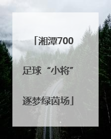 湘潭700足球“小将”逐梦绿茵场