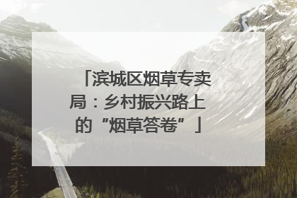 滨城区烟草专卖局：乡村振兴路上的“烟草答卷”