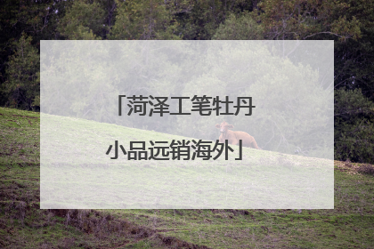 菏泽工笔牡丹小品远销海外