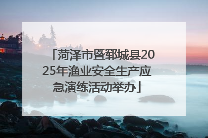 菏泽市暨郓城县2025年渔业安全生产应急演练活动举办