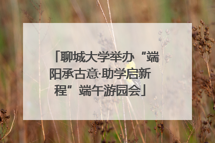 聊城大学举办“端阳承古意·助学启新程”端午游园会