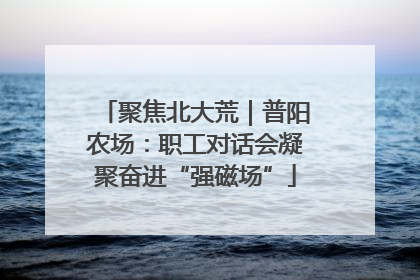 聚焦北大荒｜普阳农场：职工对话会凝聚奋进“强磁场”
