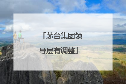 茅台集团领导层有调整