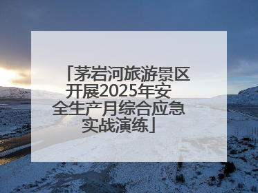 茅岩河旅游景区开展2025年安全生产月综合应急实战演练