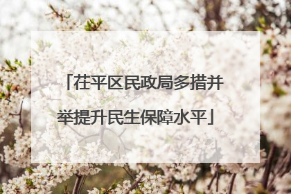茌平区民政局多措并举提升民生保障水平
