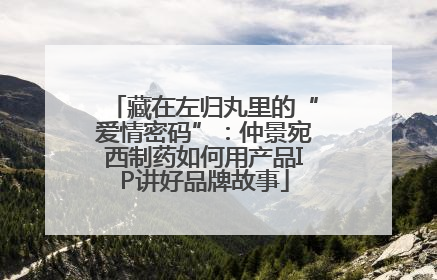 藏在左归丸里的“爱情密码”：仲景宛西制药如何用产品IP讲好品牌故事