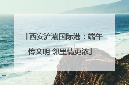 西安浐灞国际港：端午传文明 邻里情更浓