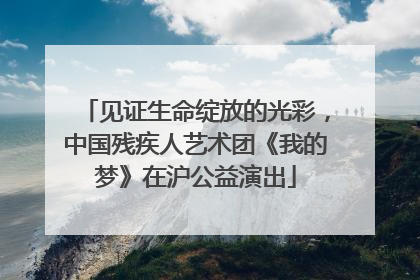 见证生命绽放的光彩，中国残疾人艺术团《我的梦》在沪公益演出