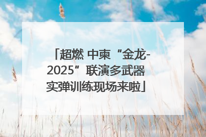 超燃 中柬“金龙-2025”联演多武器实弹训练现场来啦