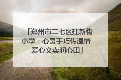 郑州市二七区建新街小学：心灵手巧传温情 爱心义卖润心田