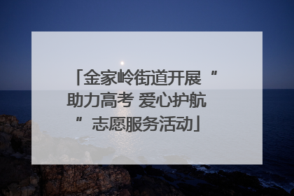 金家岭街道开展“助力高考 爱心护航”志愿服务活动