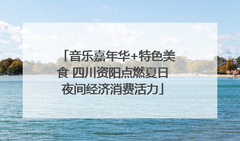 音乐嘉年华+特色美食 四川资阳点燃夏日夜间经济消费活力