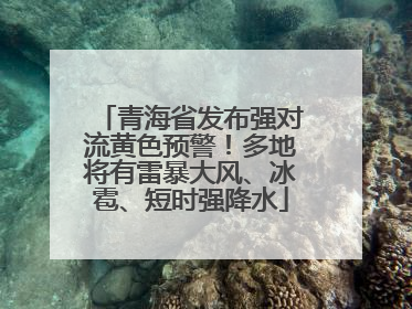青海省发布强对流黄色预警！多地将有雷暴大风、冰雹、短时强降水