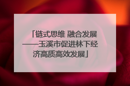 链式思维 融合发展——玉溪市促进林下经济高质高效发展
