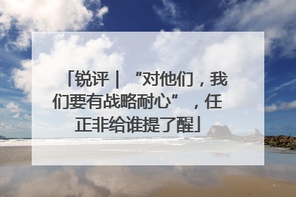 锐评｜“对他们，我们要有战略耐心”，任正非给谁提了醒