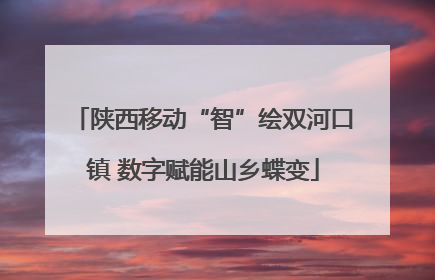 陕西移动“智”绘双河口镇 数字赋能山乡蝶变