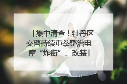 集中清查！牡丹区交警持续重拳整治电摩“炸街”、改装