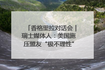 香格里拉对话会｜瑞士媒体人：美国施压盟友“极不理性” 欧洲国家无意与中国“脱钩断链”