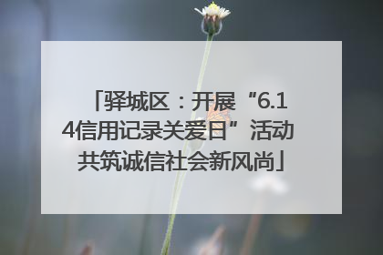 驿城区：开展“6.14信用记录关爱日”活动 共筑诚信社会新风尚