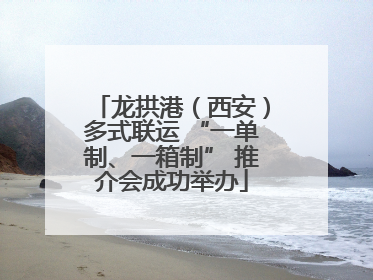 龙拱港（西安）多式联运 “一单制、一箱制” 推介会成功举办