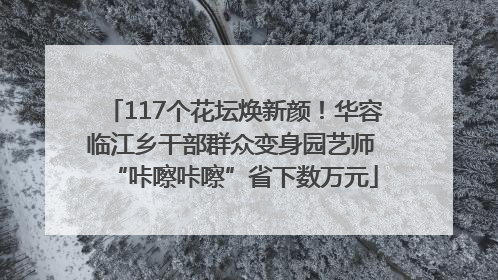 117个花坛焕新颜！华容临江乡干部群众变身园艺师 “咔嚓咔嚓”省下数万元
