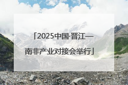 2025中国·晋江—南非产业对接会举行
