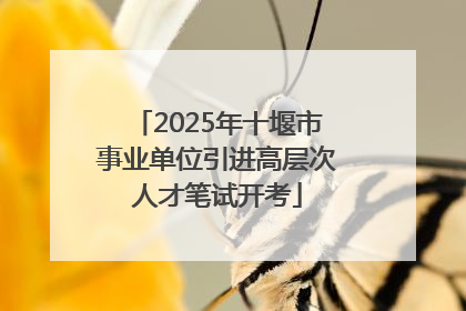 2025年十堰市事业单位引进高层次人才笔试开考